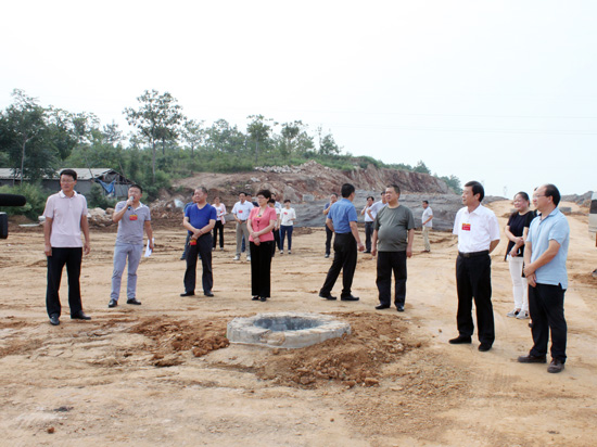 新密市人大常委会视察城市基础设施建设工作