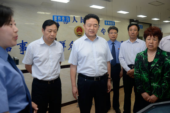 省人大常委会视察组莅郑调研我市全面深化司法改革工作