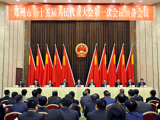 市十五届人大一次会议举行预备会议