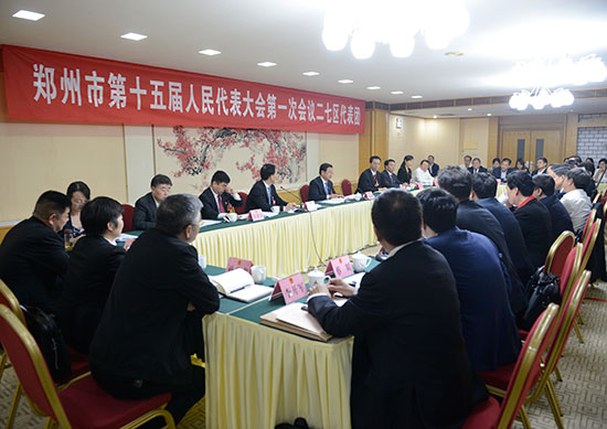 王新伟参加二七代表团审议