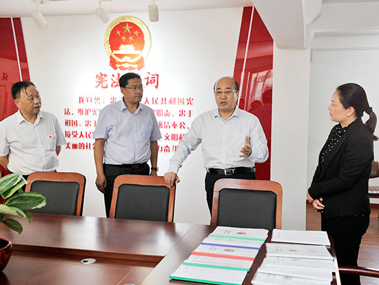 市人大常委会主任胡荃到惠济区调研“两个机关”建设情况