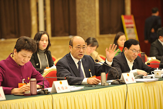 胡荃参加中原区代表团审议——坚持以人民为中心的发展思想把人大工作做实做细做出实效