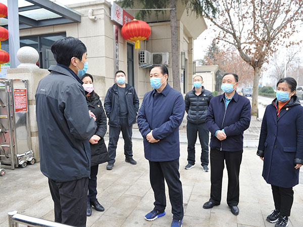 市人大常委会副主任赵新中督导疫情防控工作情况
