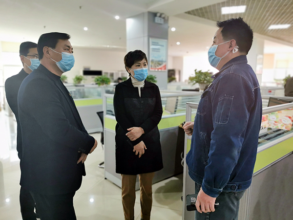 市人大副主任孙黎督导二七区“三送一强”工作
