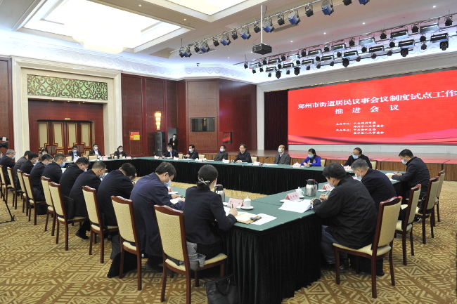 全市街道居民议事会议制度试点工作推进会举行